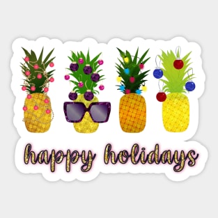 Pineapple Christmas All Sticker